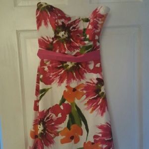 Pink and orange summer dress